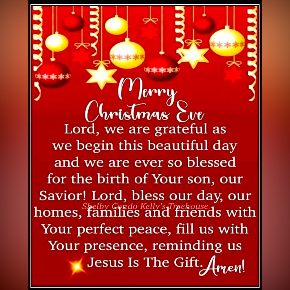 My Posh family I love you guys Merry  Christmas Eve. Please be safe.